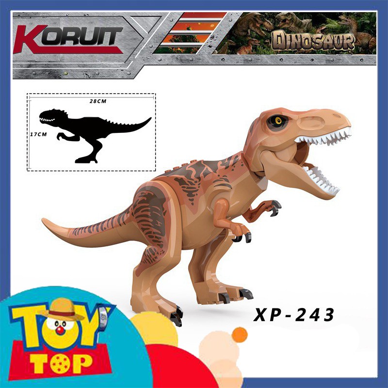 Đồ chơi lắp ráp ghép khủng long bạo chúa T Rex Jurassic World xếp hình Koruit XP243 - 244 - 245 / YG 77028