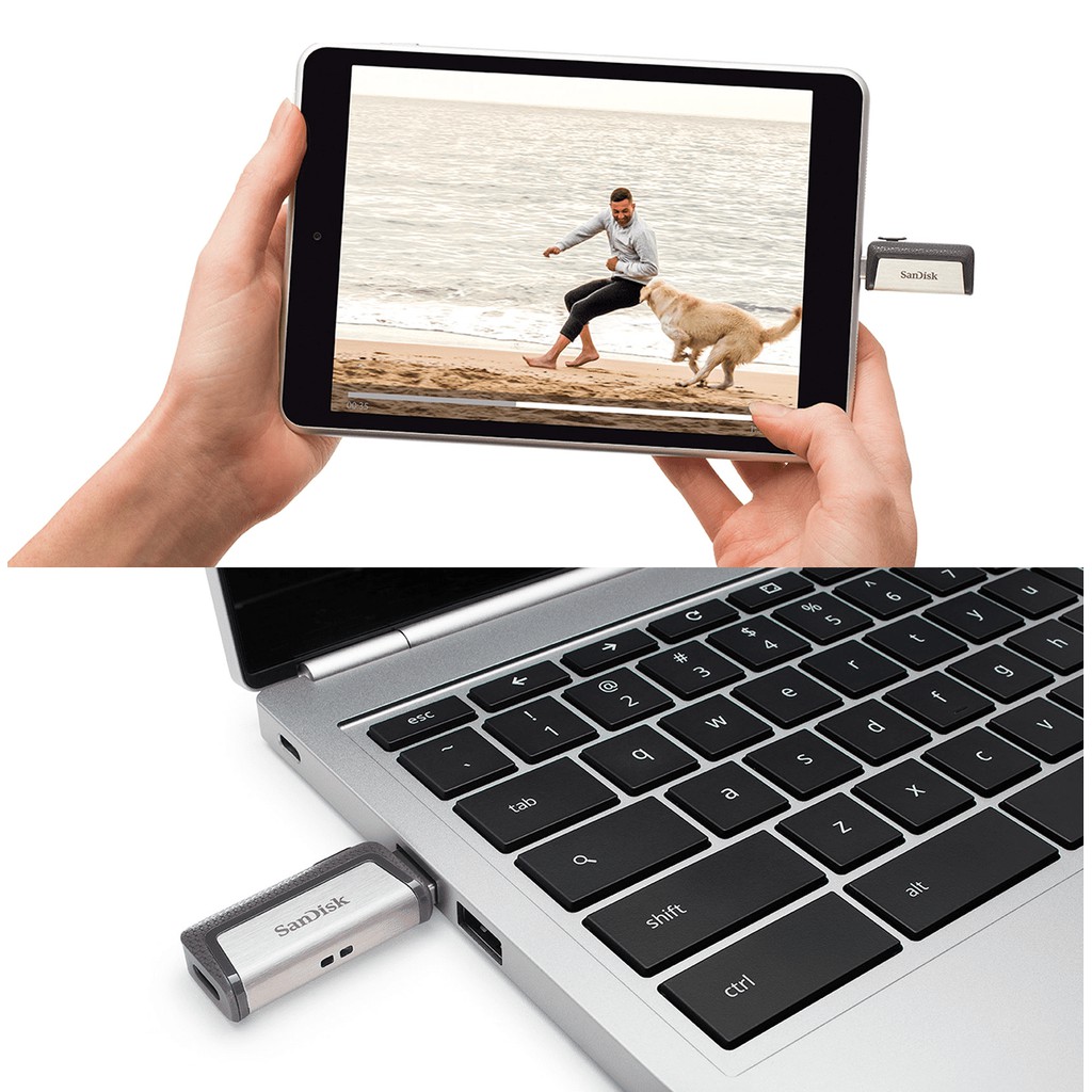 USB OTG 3.1 Gen 1 SanDisk SDDDC2 Ultra 32GB / 64GB / 128GB Dual Drive USB Type-C upto 150MB/s | BigBuy360 - bigbuy360.vn