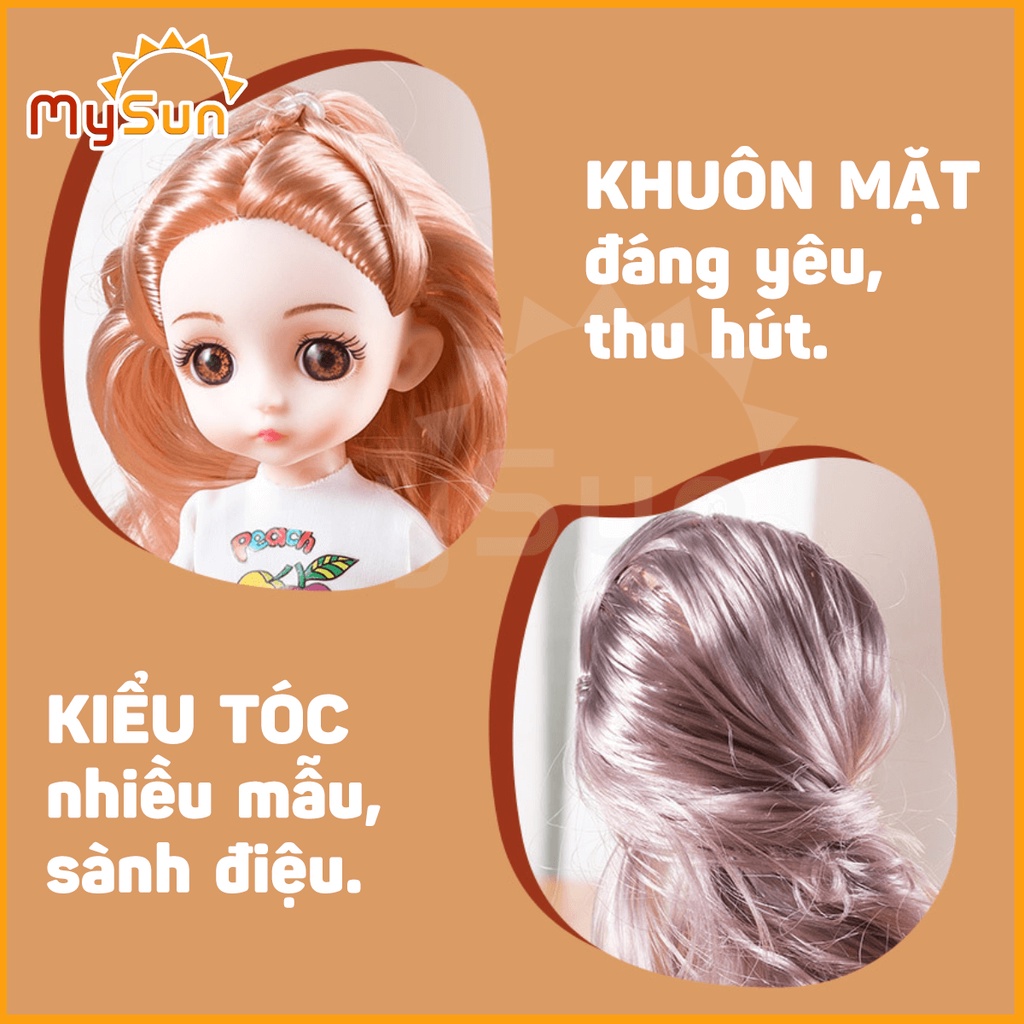 Bộ đồ chơi ngôi nhà búp bê công chúa chibi xinh đẹp có 8 khớp cầu cho bé gái giá rẻ MySun