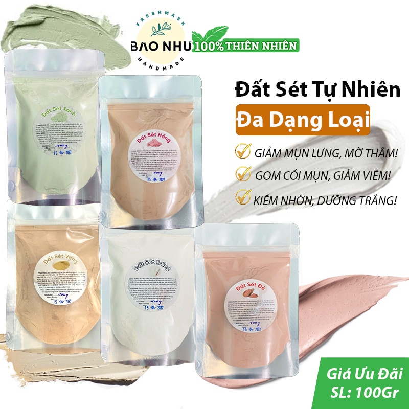 Đất Sét Handmade - Dưỡng Mịn Da, Kiềm Nhờn