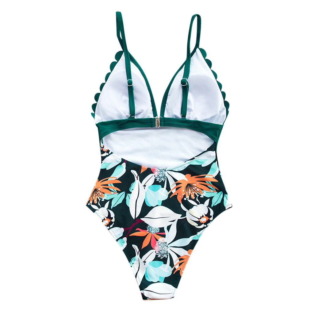 Bikini Cổ Chữ V In Hoa Gợi Cảm | BigBuy360 - bigbuy360.vn