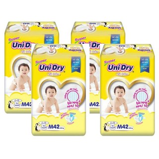 Combo 4 bịch tã dán unidry s46 - m42 - l38 - xl34
