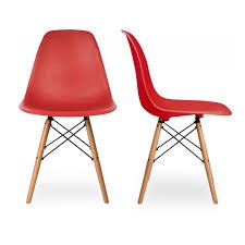 [Mã LIFEBKA5 giảm 10% tối đa 1 Triệu đơn 500k] Ghế Eames Chân gỗ mặt nhựa