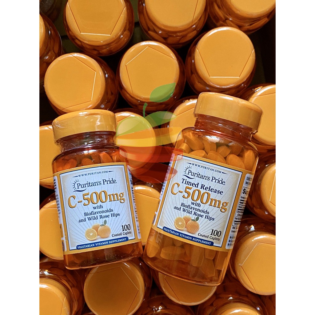 Viên Bổ Sung Vitamin C 500mg - 1000mg Puritan's Pride 100 viên