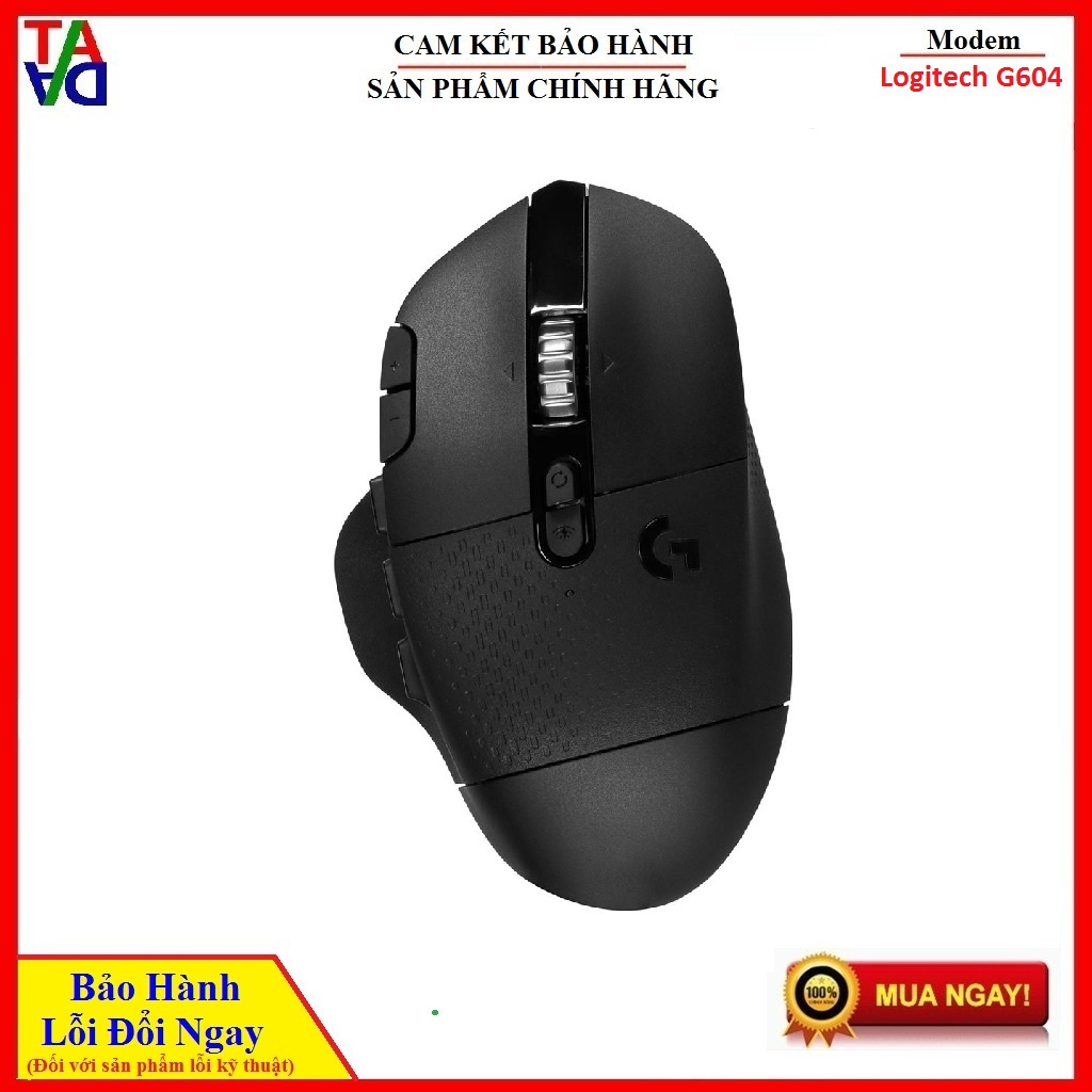 CHUỘT CHƠI GAME KHÔNG DÂY LIGHTSPEED G604 - HÀNG CHÍNH HÃNG - BẢO HÀNH 2 NĂM