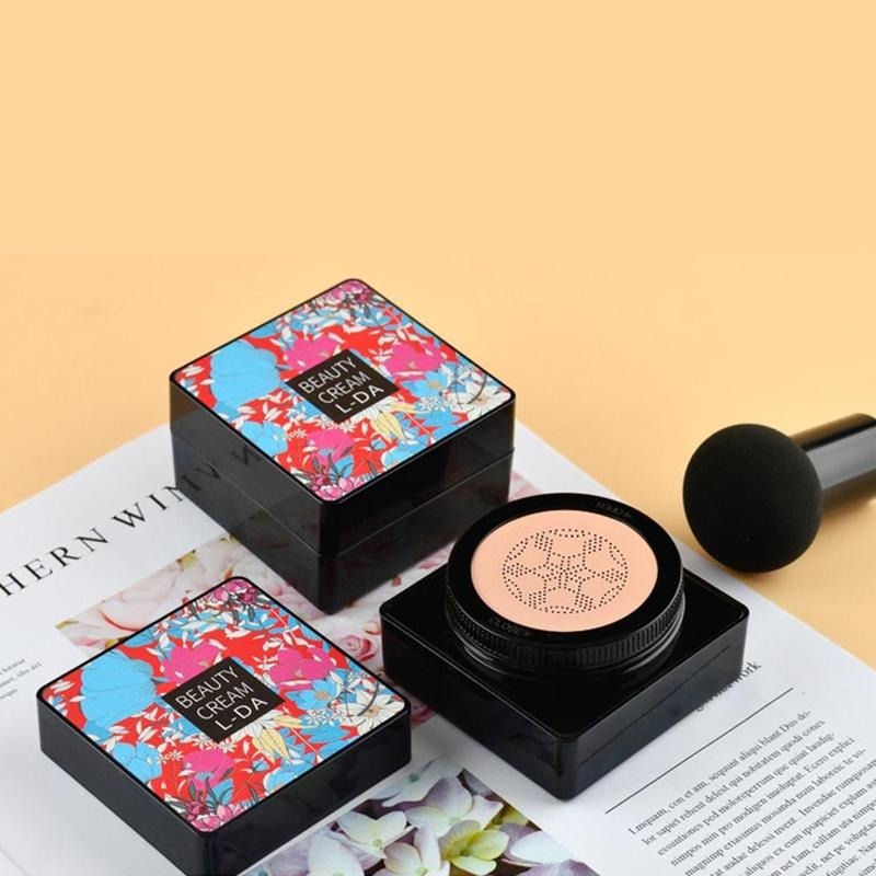 Kem Nền BB Air Cushion Che Khuyết Điểm Làm Trắng Da Chống Thấm Nước Kèm Mút Trang Điểm Hình