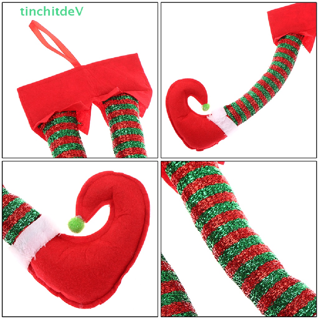 [TinchitdeV] Đồ trang trí Ông Già Noel Chân Yêu Tinh Trang Trí Giáng Sinh Tự Động Cho Xe Hơi [Mới]