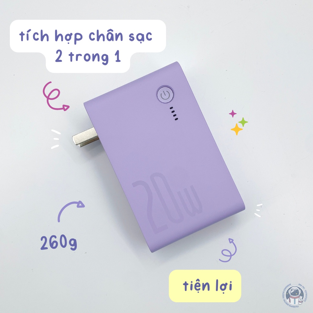 Sạc Dự Phòng Baseus 20W 10000mAh Có Thể Sạc Nhanh Cho Điện Thoại Máy Tính Bảng