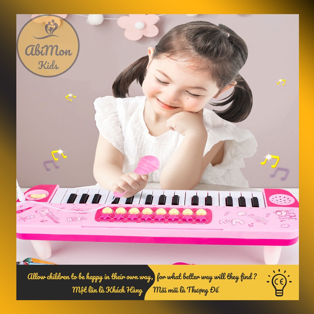 Đồ Chơi Đàn Piano Cho Bé Kèm Mic (loại to - có nhạc) ☘️ Montessori cao cấp ✨ (Đồ chơi Giáo Dục - An toàn - Thông minh)