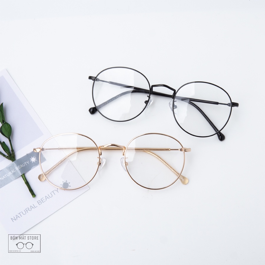 Gọng Kính Cận Kim Loại Tròn X2021 Nam Nữ