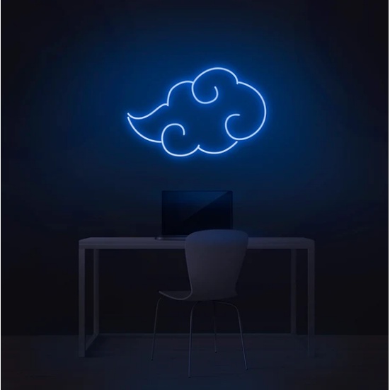 Đèn Led Neon hình Mây Cần Đẩu Vân Decor Phòng Ngủ Nhận Thiết Kế Theo Yêu Cầu