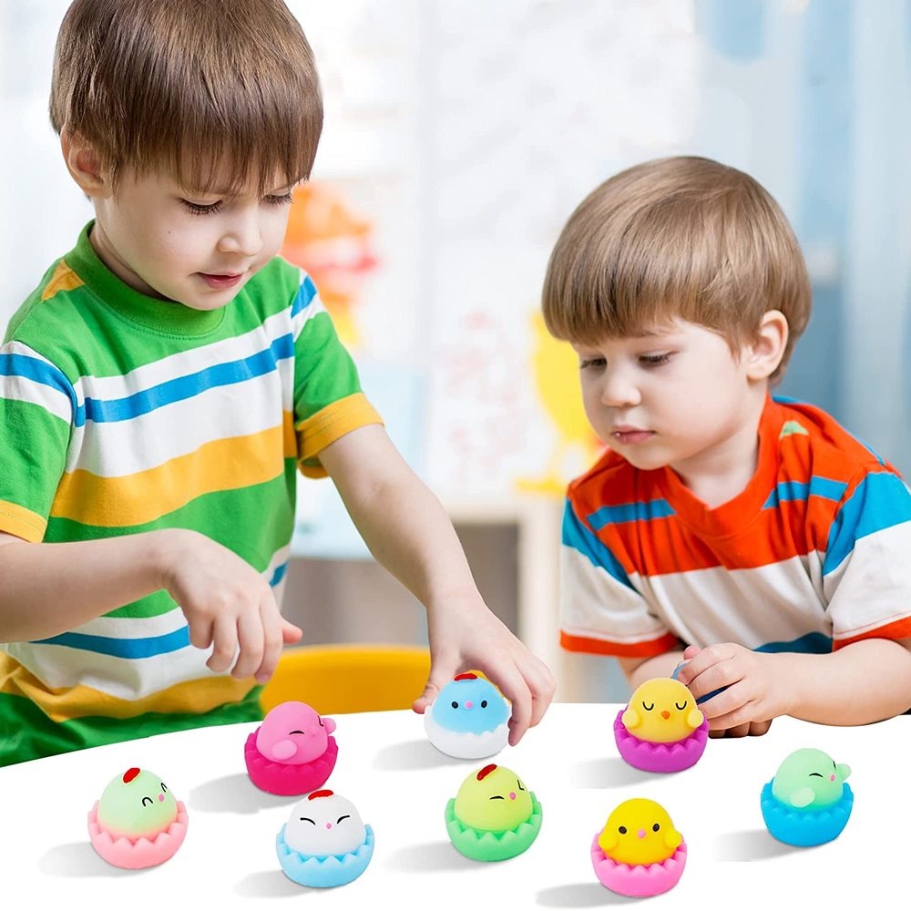 1 Đồ Chơi Đàn Hồi Giảm Căng Thẳng Hình Gà Phục Sinh Dễ Thương