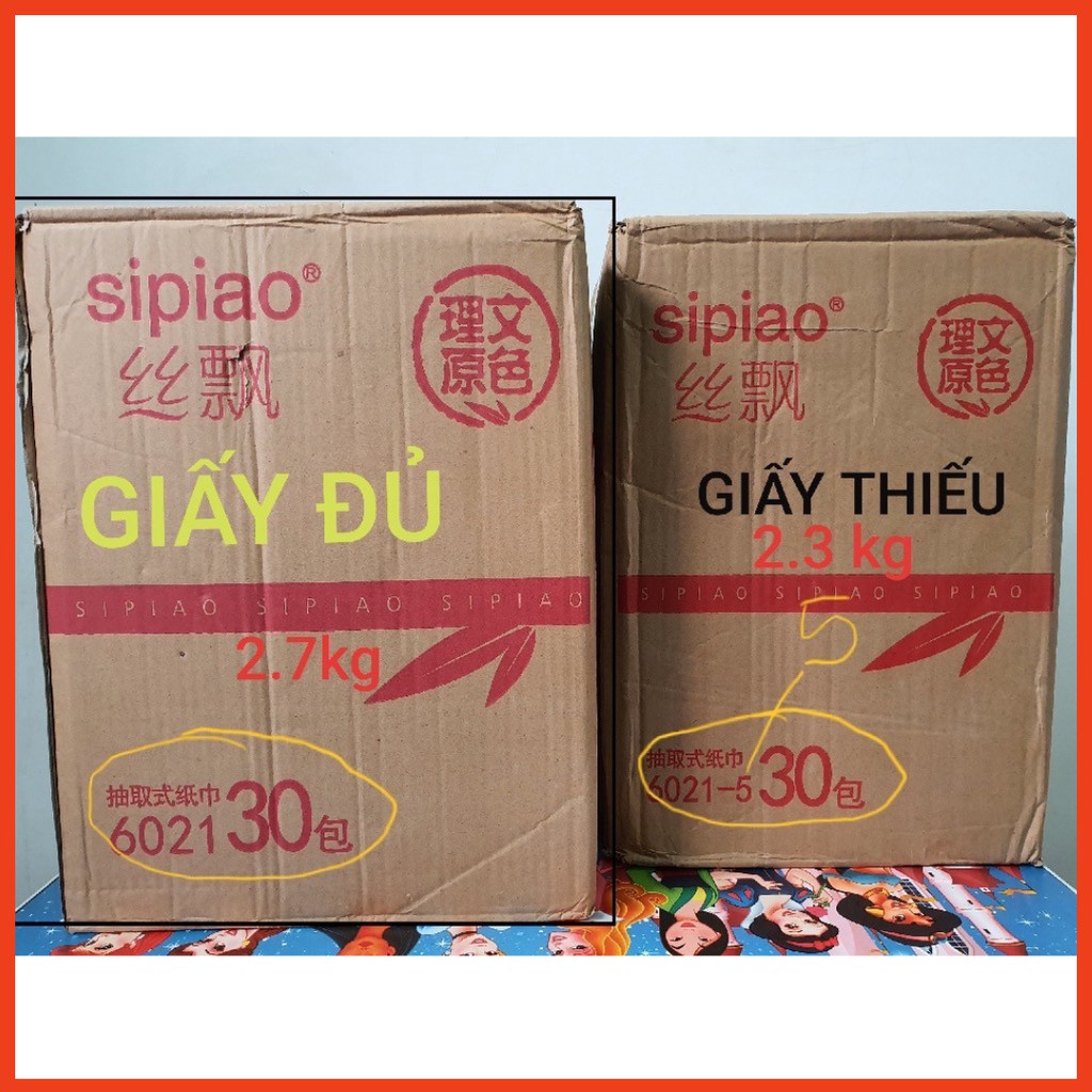 (Trợ Giá) Thùng 30 Gói.Giấy Ăn Gấu Trúc SIPIAO .Siêu Dai, Mềm, Mịn(Hàng Chuẩn Nội Địa Trung)