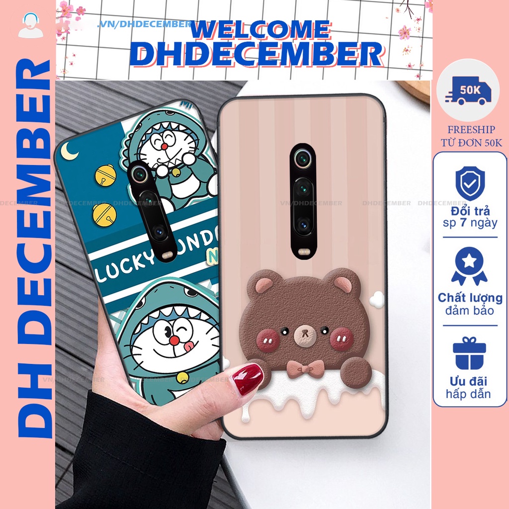 Ốp lưng Xiaomi MI 9T / MI 9T PRO / K20 / K20 PRO in hình gấu K@ws, gấu nâu, dor@emon RẺ- ĐẸP- BỀN