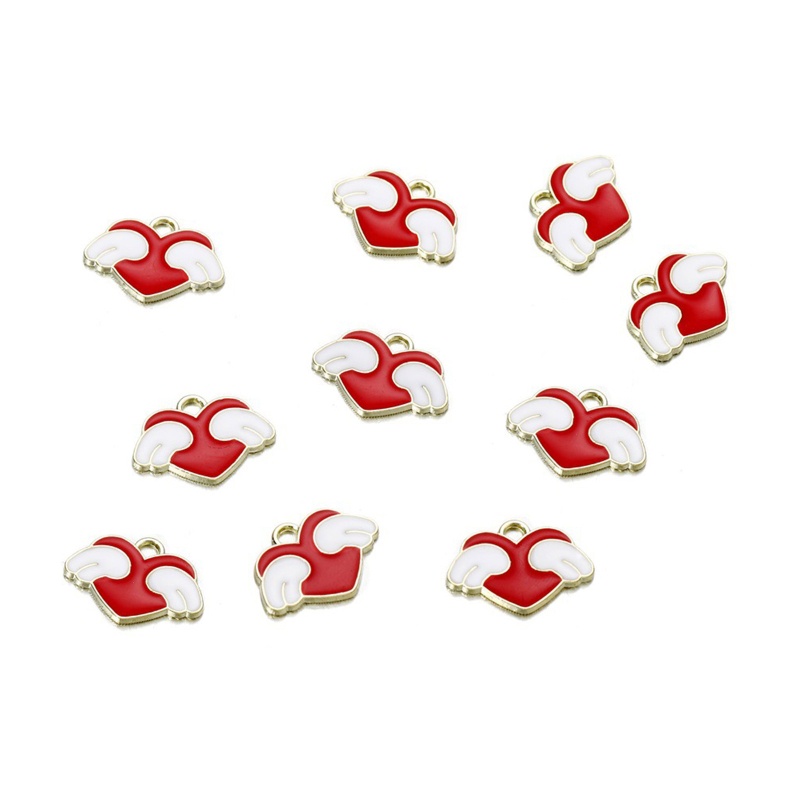 Set 10 Mặt Vòng cổ Hình Đôi Cánh Thiên Thần Nhiều Màu Sắc