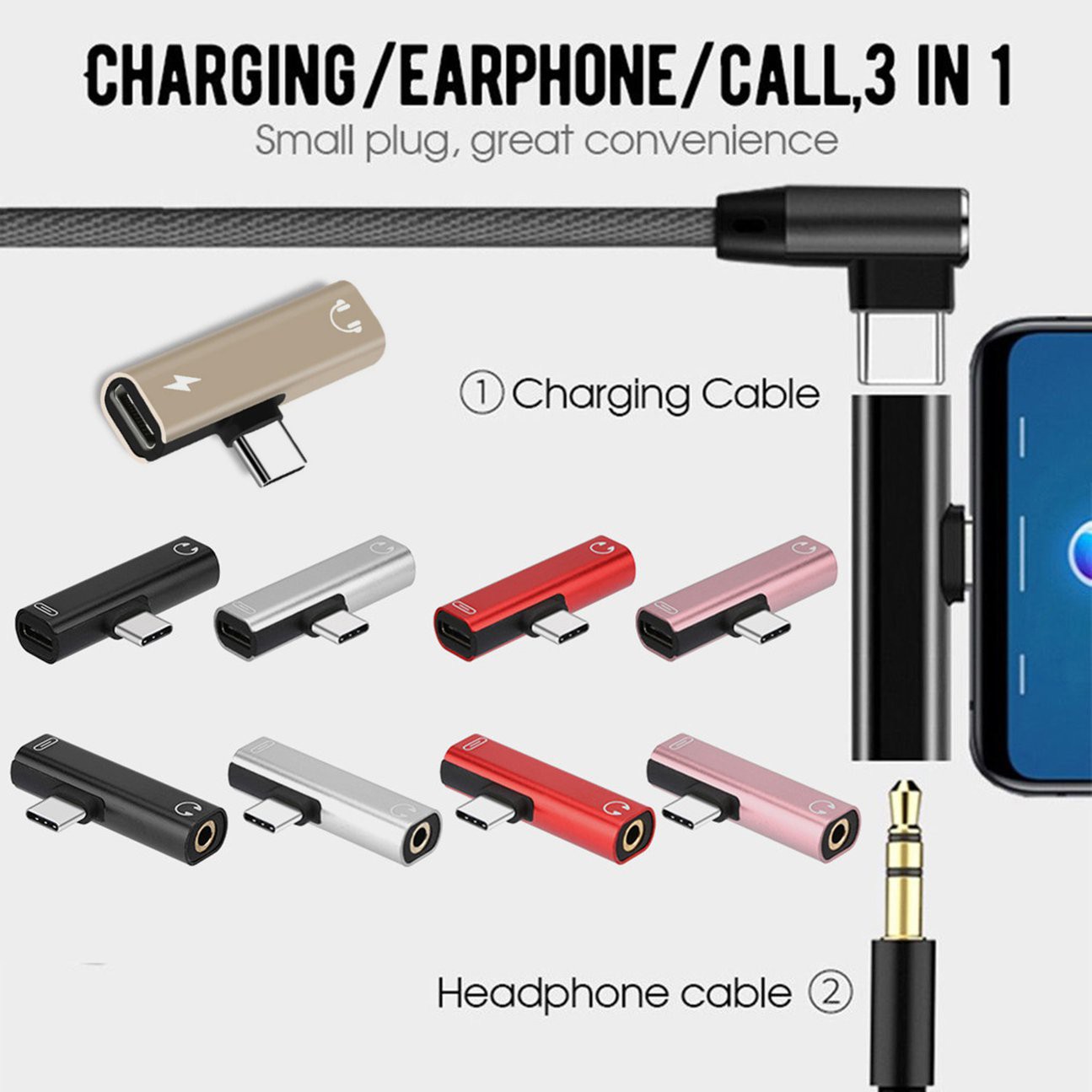 Cáp Chuyển Đổi Usb C Type C Sang 3.5mm Aux Cho Tai Nghe Huawei