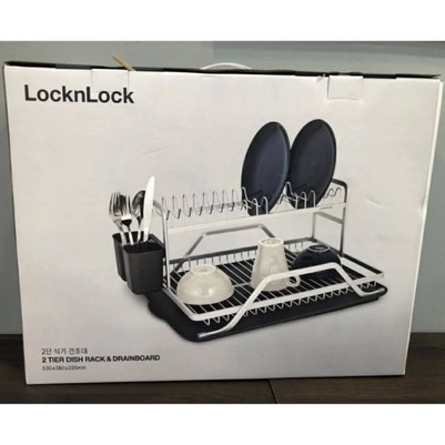 Giá Úp Chén Bát Đĩa 2 Tầng Lock&Lock LDR208GRY