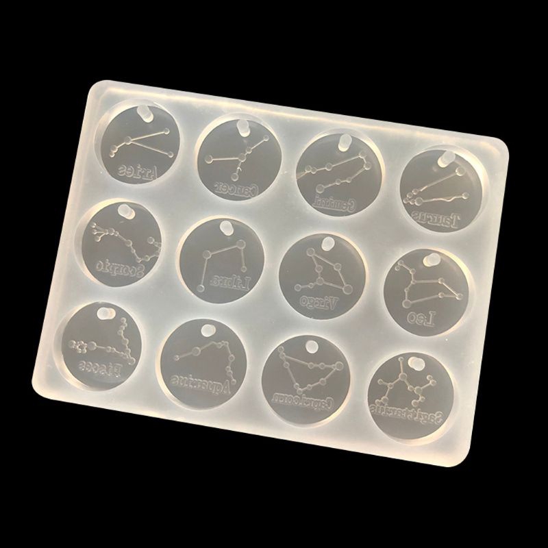 Khuôn silicon cho làm nữ trang hình 12 chòm sao DIY