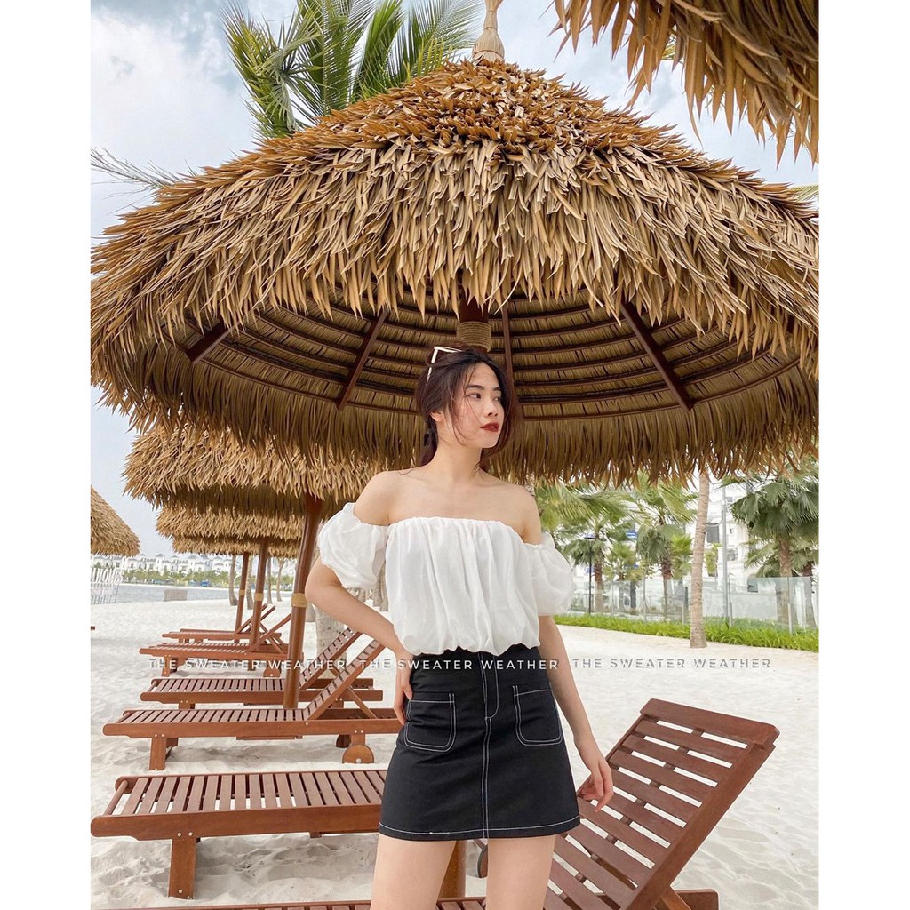 Chân váy thô chỉ nổi 03