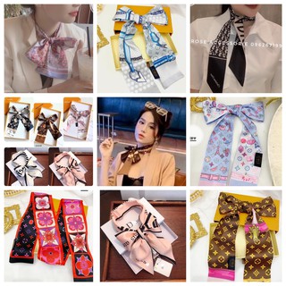 Khăn lụa thắt nơ cổ cao cấp [ XEM CLIP Ạ]