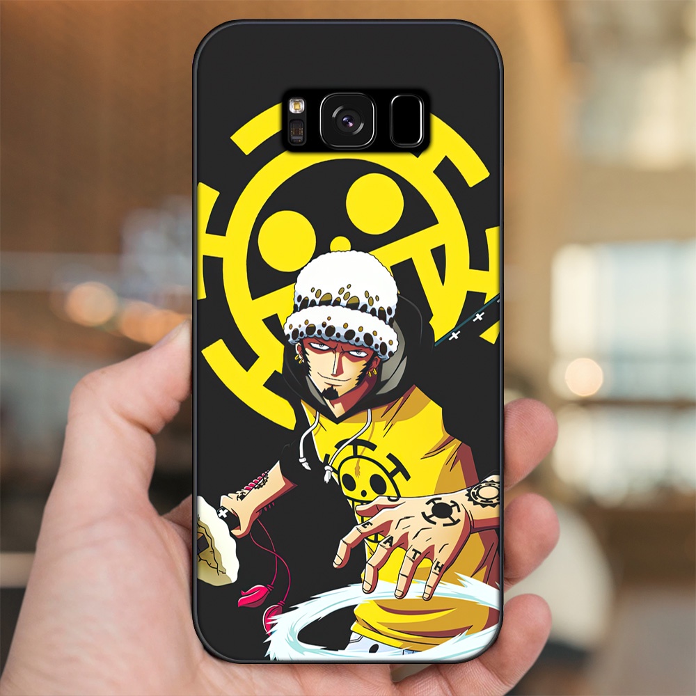 Ốp lưng Samsung S8, S8 Plus viền đen in hình Law One Piece