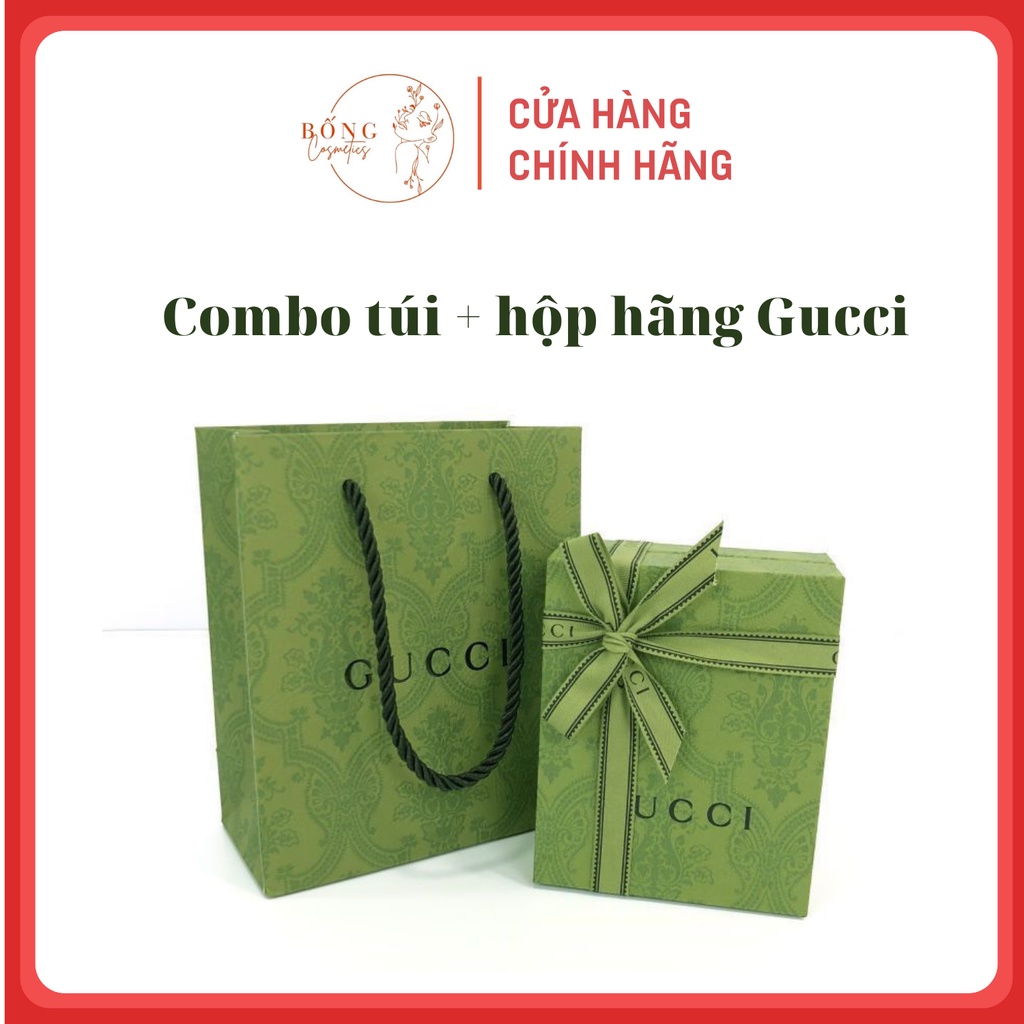 Hộp quà  đựng son Gucci, Hộp quà tặng, hộp giấy đựng quà cho son Gucci, Bống cosmestics