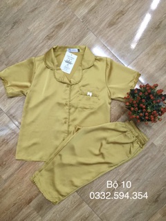 combo 2 bộ pizama lụa cao cấp