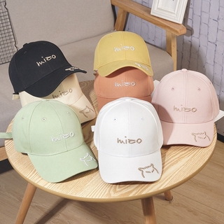 Nón Lưỡi Trai Thêu Hình Mèo Xinh Xắn