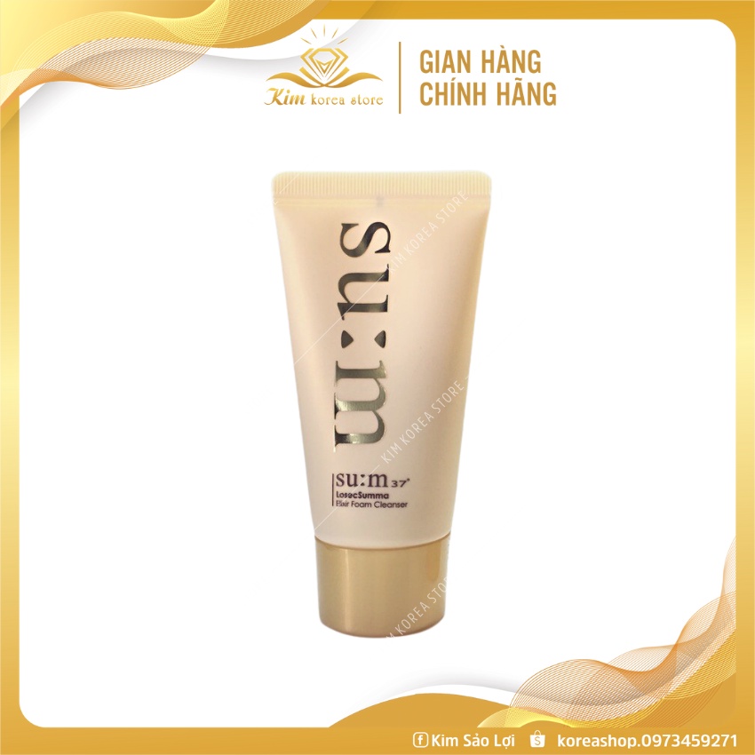 Sữa rửa mặt tinh chất vàng Su:m37 Losec Summa Elixir tái sinh da cao cấp tuýp 60ml