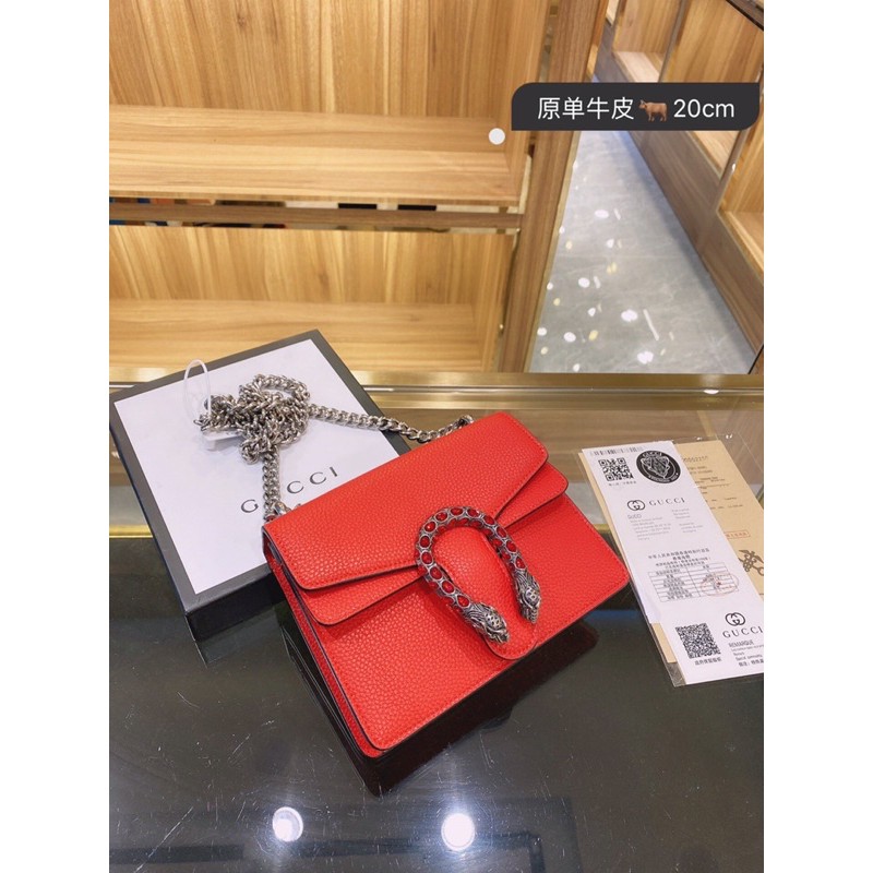 Túi xách Gucci Dionysus màu xanh đỏ trắng size 20cm