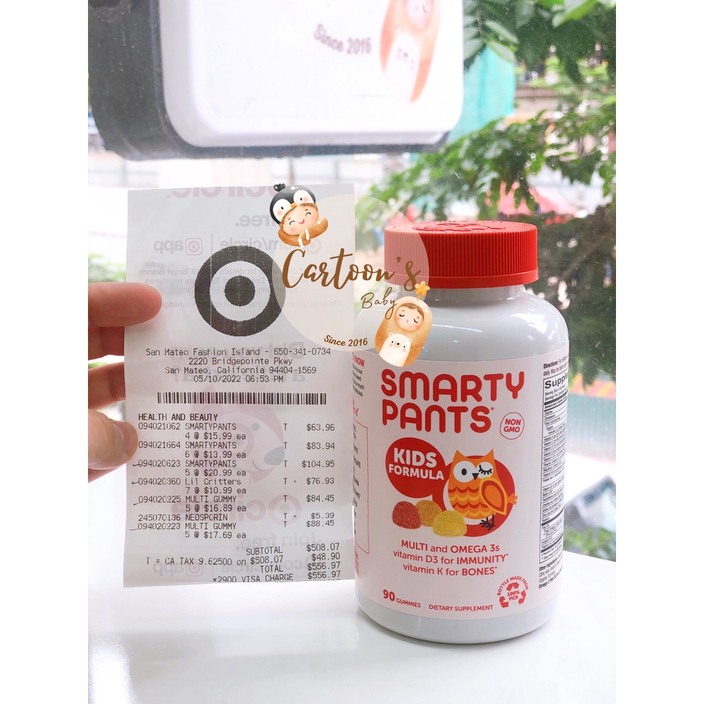 Kẹo dẻo Smarty Pants Kids Mỹ cho bé