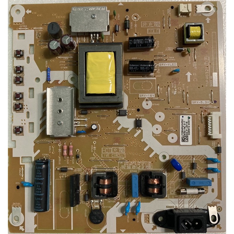 BOARD NGUỒN TIVI PANASONIC TH-32ES500V TH-32FS500V TH-32E400V