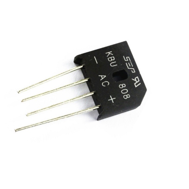 Diode cầu dẹt KBU808 8A 800V (diode chỉnh lưu)