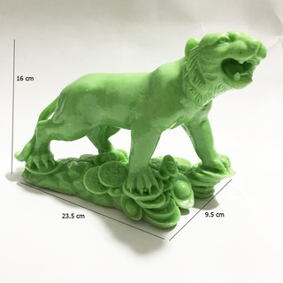 Tượng Đá Cọp Đại Màu Xanh Ngọc