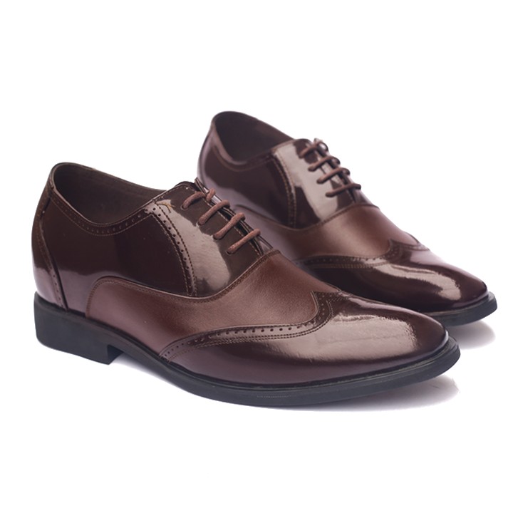 Giày buộc dây công sở nam tăng chiều cao 7cm chính hãng MENLI mã CSSP20 có độn đế hoàn toàn bí mật