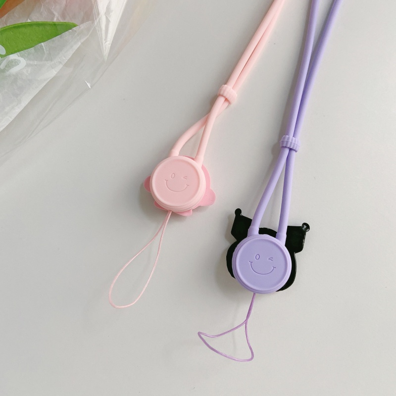 SANRIO Dây đeo silicon mềm dài dễ thương có thể sử dụng cho điện thoại/chìa khóa