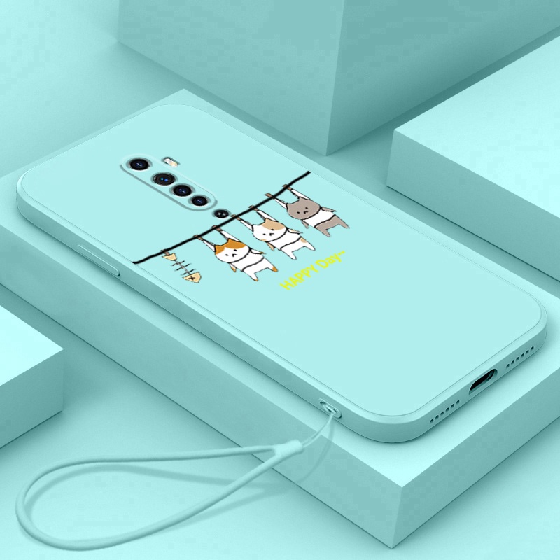 Ốp lưng OPPO reno 2F reno2 F reno 2 F reno 2 Ốp Điện Thoại Silicone Mềm In Hình Mèo LSMM01 Cho OPPO reno 2F reno2 F reno 2 F reno 2 viền vuông cute