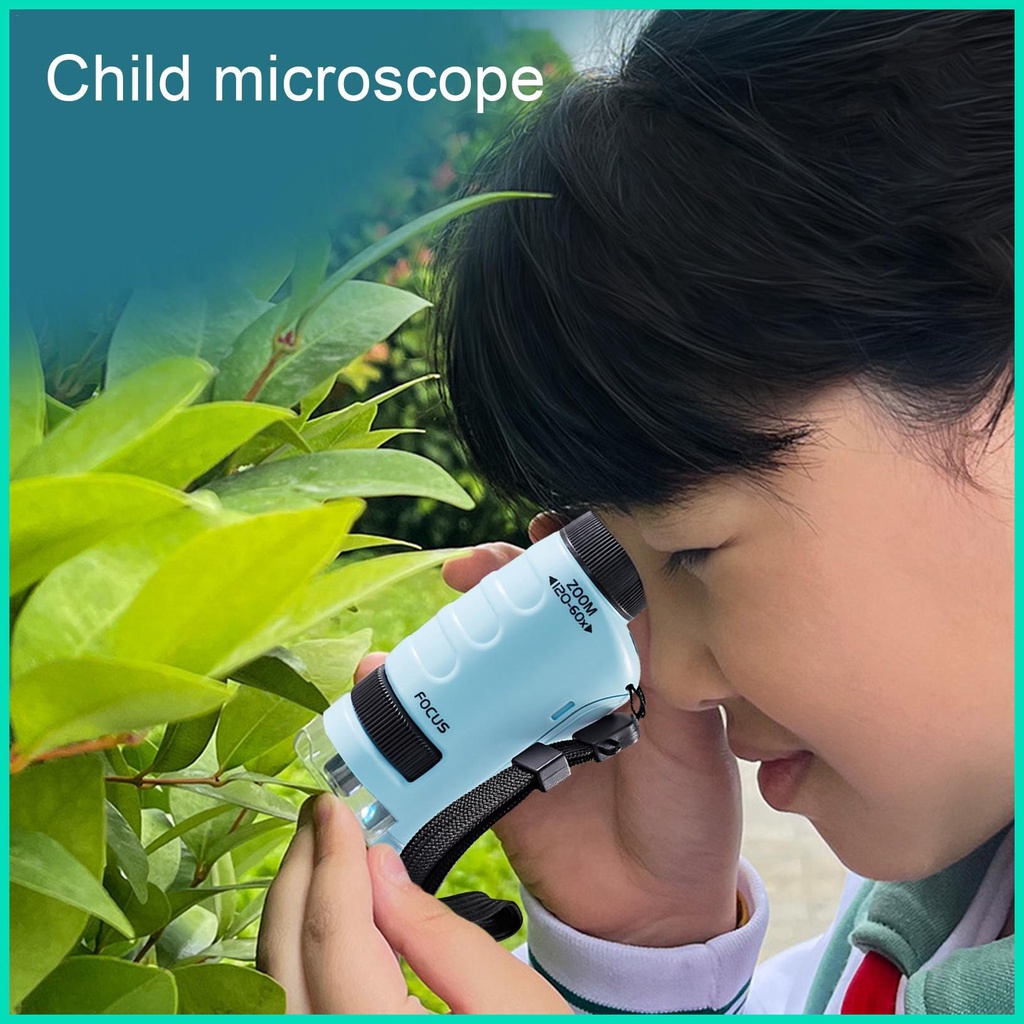 Kính Hiển Vi Cầm Tay Độ Phóng Đại 60x-120x Có Đèn LED