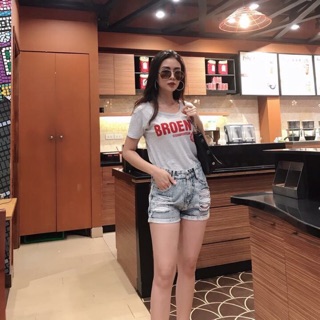 Set áo phông quần jean xuất dư hãng pull bear