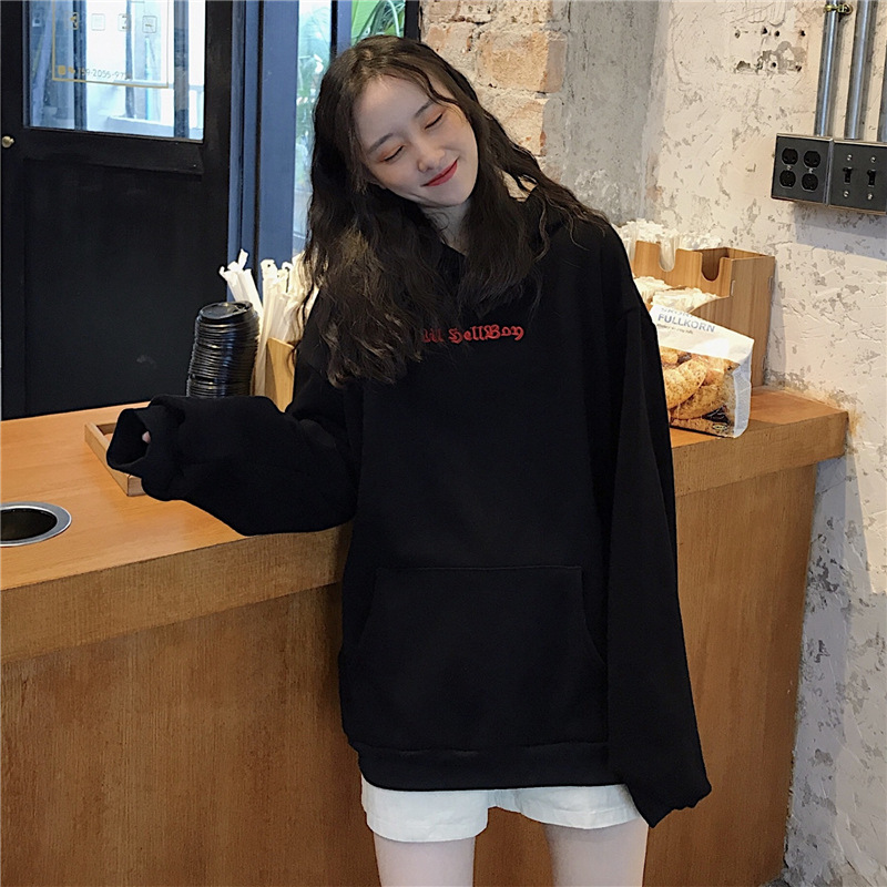 Áo Hoodies Có Nón Dài Tay In Hình Đôi Cánh Ác Quỷ Thời Trang