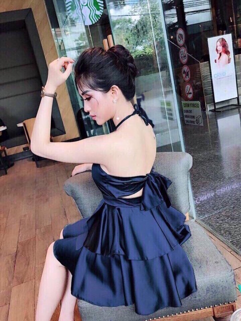 Đầm phi bóng tầng có mút ngực (kèm ảnh thật) | BigBuy360 - bigbuy360.vn