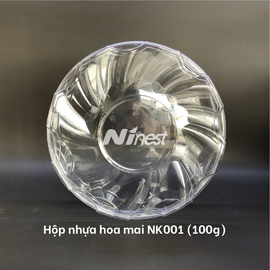 Hộp nhựa đựng yến hoa mai 100g/Hộp quà tặng bánh mứt, hạt điều -  Ninest sỉ, lẻ phụ kiện tinh chế yến