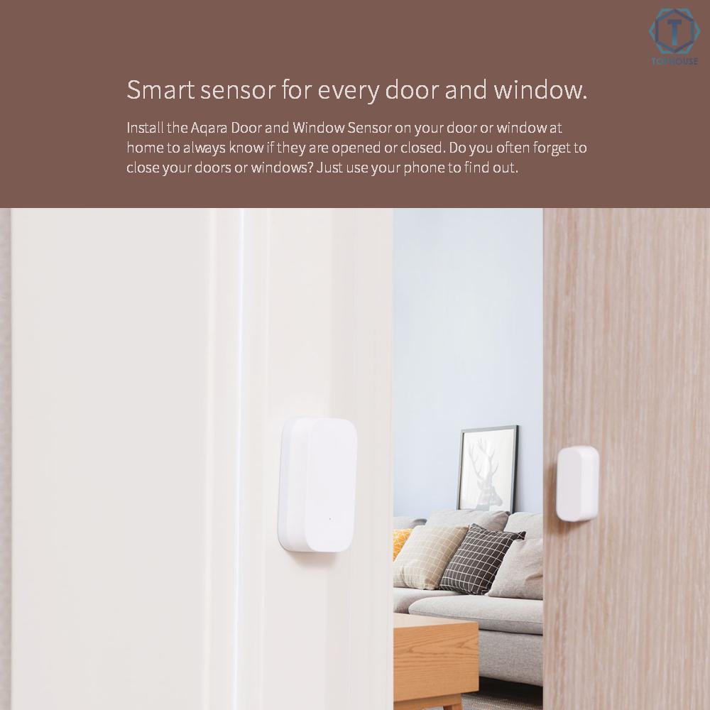 Ĩ Xiaomi Aqara Door and Window Sensor ZigBee Wireless Connection APP Control Smart Home Devices Work with Android iOS