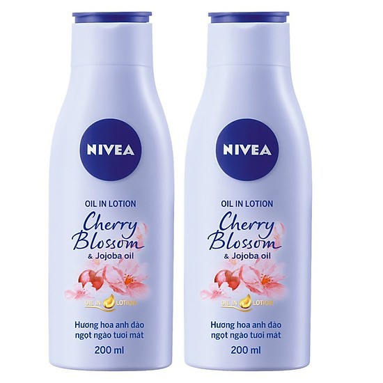 Sữa dưỡng thể NIVEA hương hoa anh đào 200ml