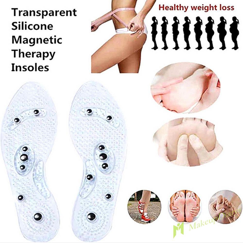 【New Arrival】1 Pair Unisex Breathable 8-magnet Therapy Acupoint Magnetotherapy Insoles