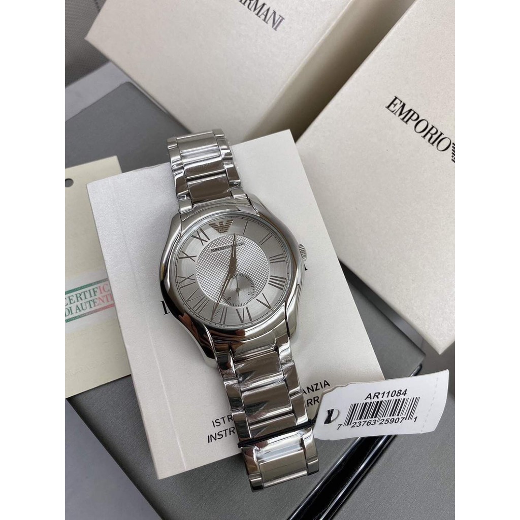 Đồng Hồ Nam Armani Ar11084 Mặt Trắng , Dây Thép , Size 42mm