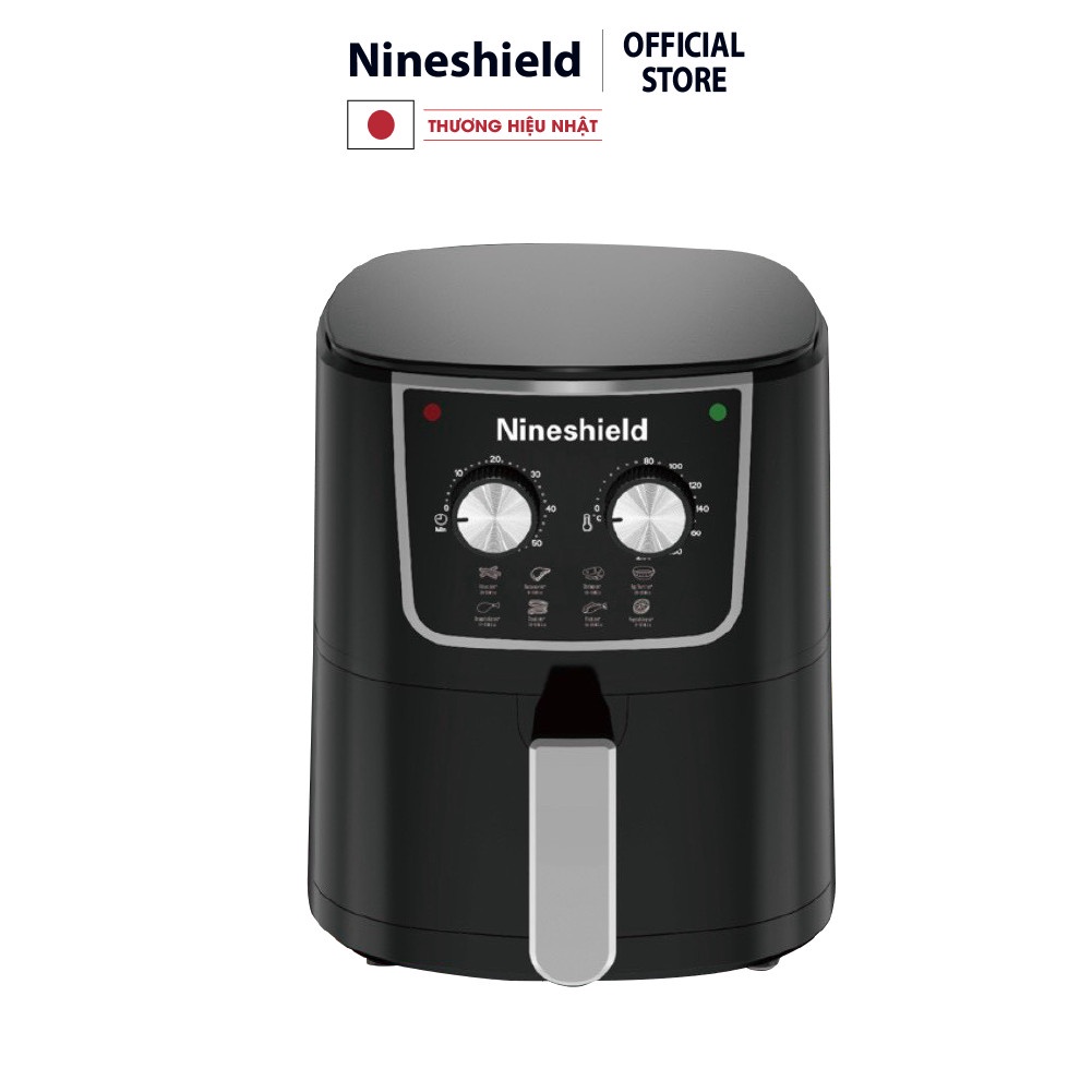 [Mã ELHADEV giảm 4% đơn 300K] Nồi Chiên Không Dầu Nineshield 5,2L KB-5001M