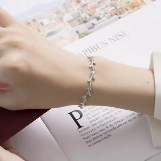 [ FREESHIP 50K ] Lắc tay vòng tay bạc cành lá cây dễ thương phụ kiện thời trang ulzzang hàn quốc - moonlight