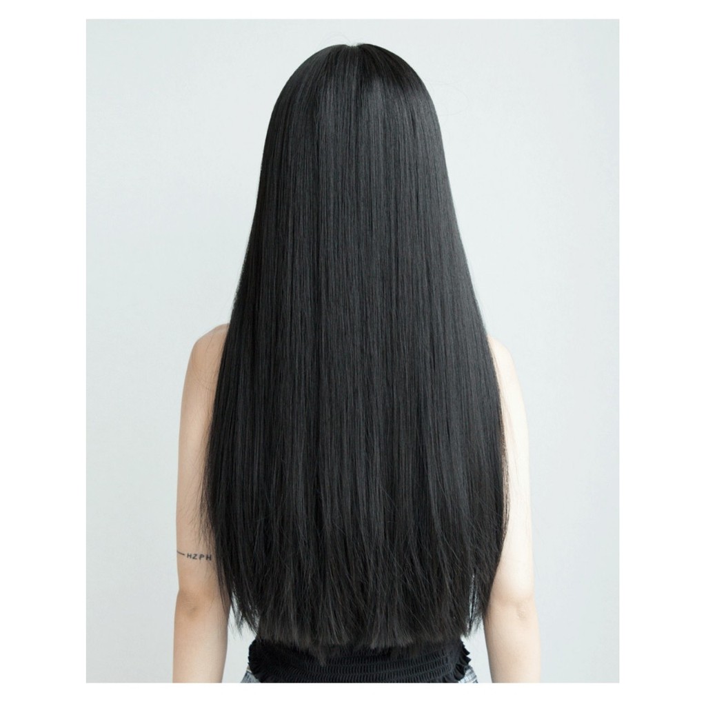 [ MUA 1 TẶNG 2 ] Tóc giả nữ nguyên đầu có rãnh da Hàn Quốc, tóc bộ thẳng dài