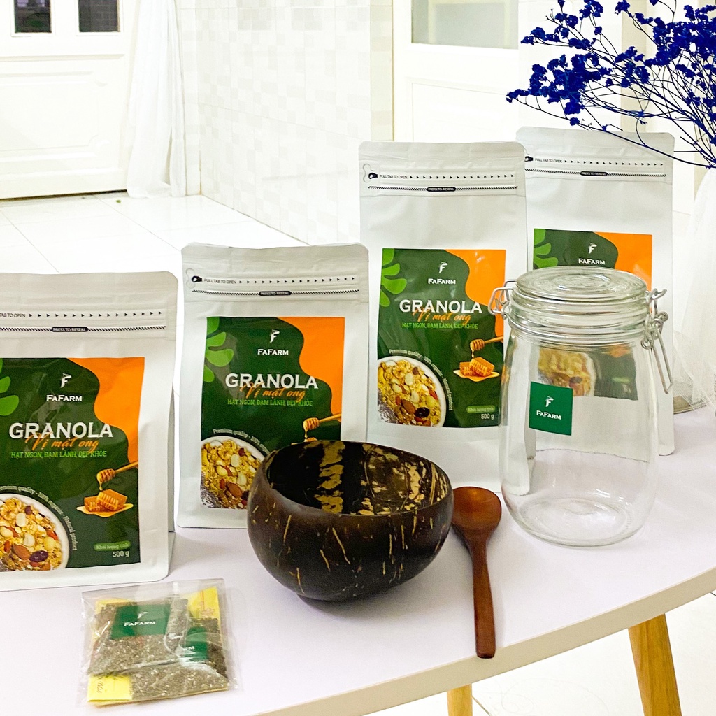 Hũ thủy tinh Nắp Cài  – FaFarm – Dáng Bầu  – 500ml – 1000ml